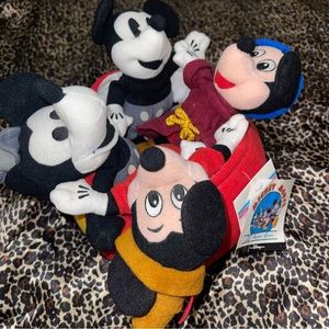 Mickey Mouse The Disney Store 70th Anniversary Bean Bag Plushie